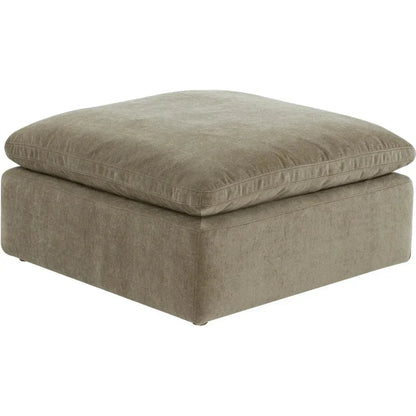 Terra Performance Fabric Green Ottoman - LOOMLAN - Moe's Home - Ottomans