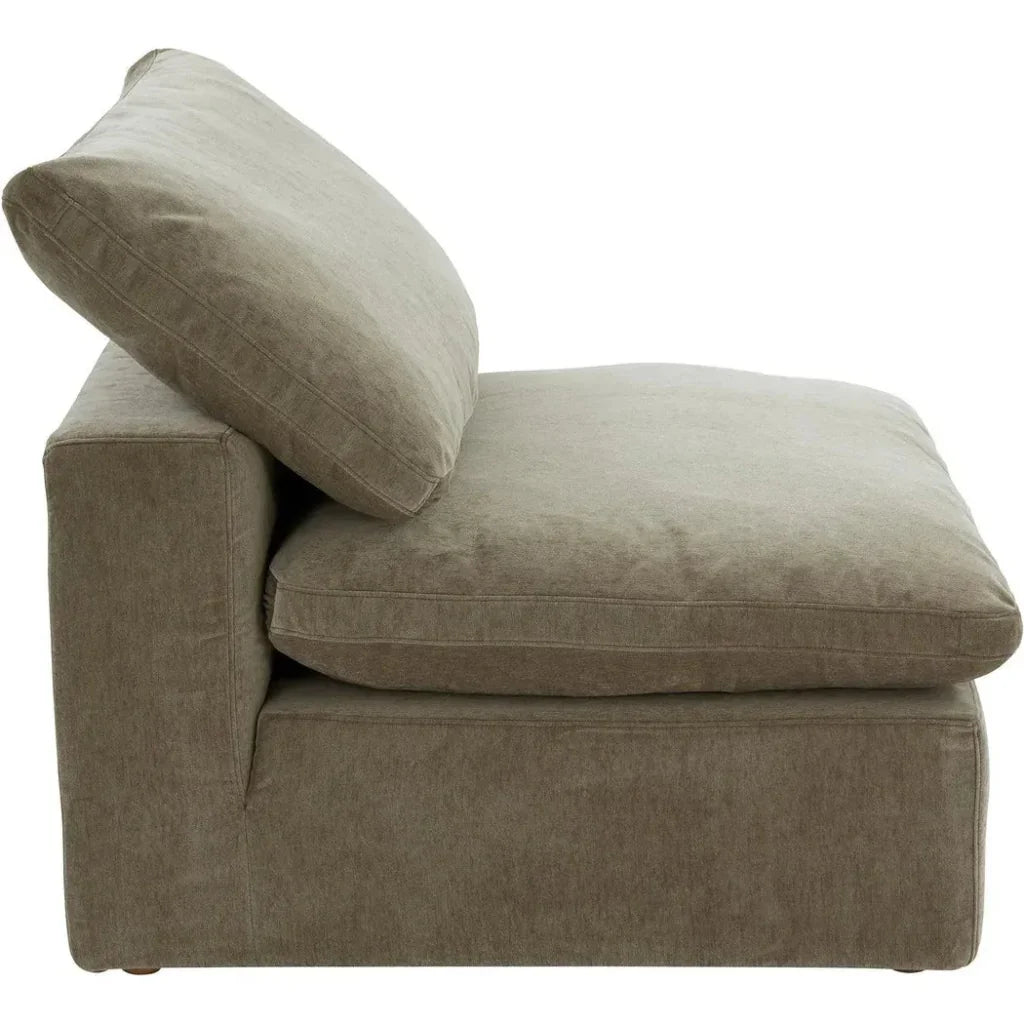 Terra Performance Fabric Green Slipper Chair-Modular Sofas-Moe's Home-LOOMLAN