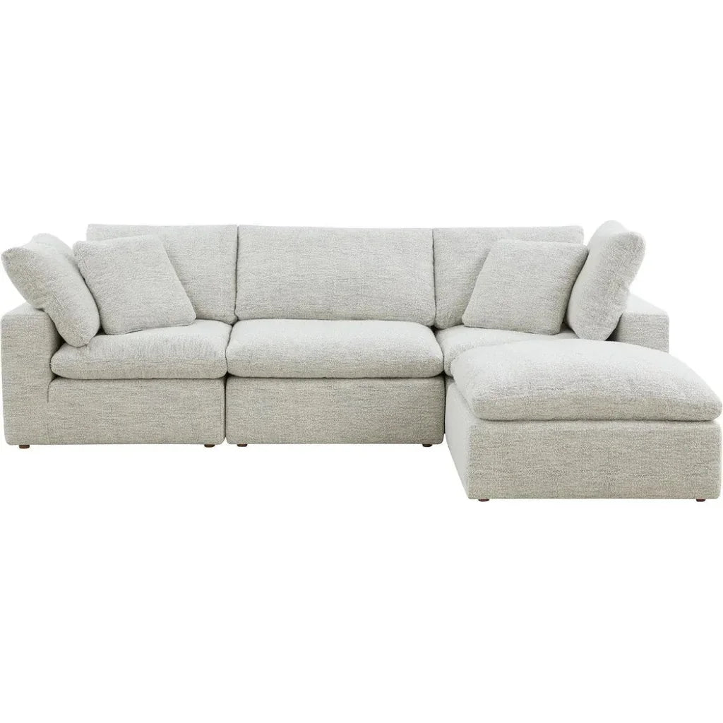 Terra Performance Fabric Grey Lounge Modular Sectional-Modular Sofas-Moe's Home-LOOMLAN