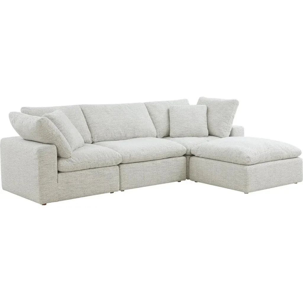 Terra Performance Fabric Grey Lounge Modular Sectional-Modular Sofas-Moe's Home-LOOMLAN