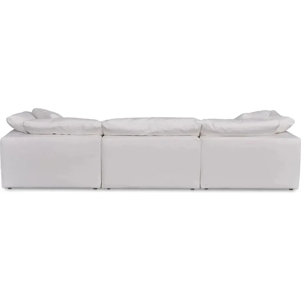 Terra Performance Fabric & Wood Off-White Modular Sofa-Modular Sofas-Moe's Home-LOOMLAN