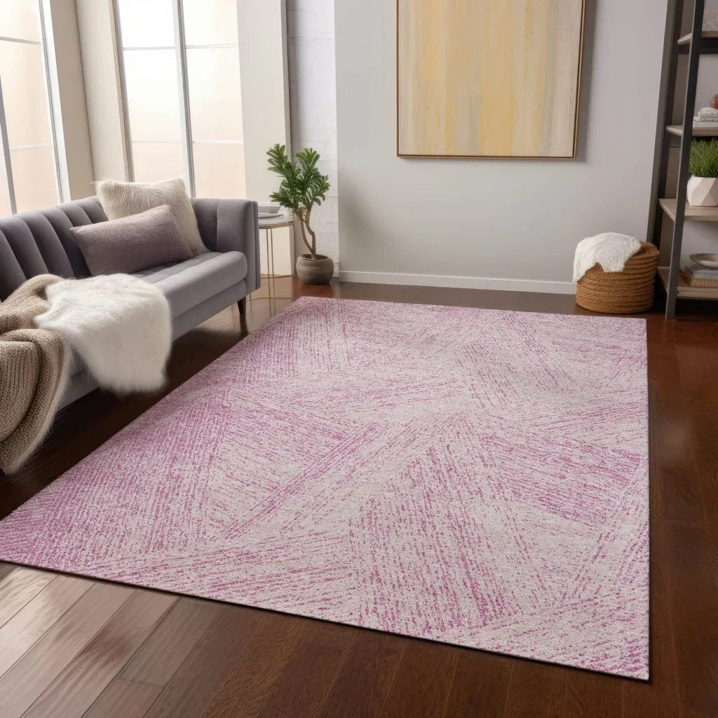 Terra Pink Washable Indoor-Outdoor Rug-Outdoor Rugs-LOOMLAN Rugs-LOOMLAN