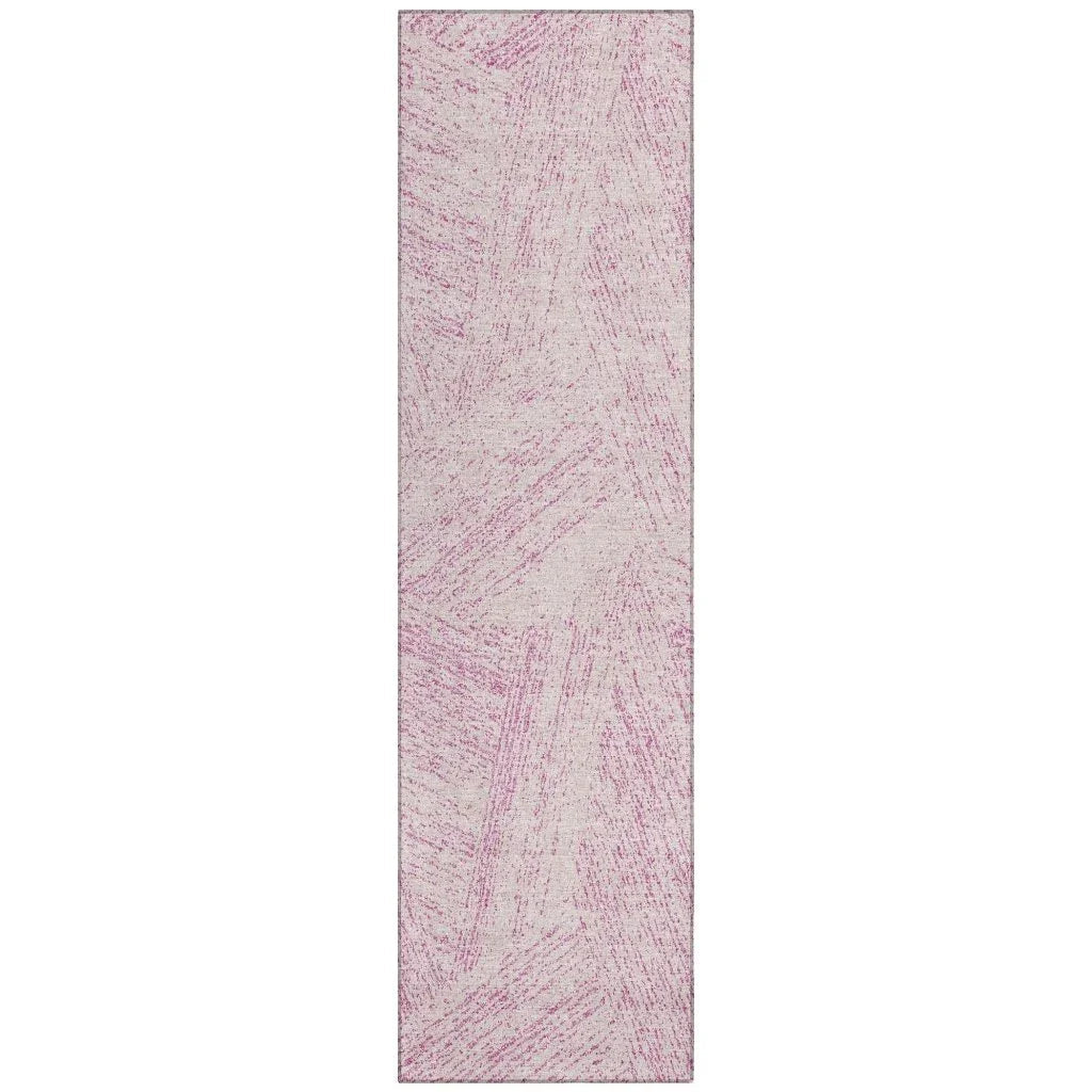 Terra Pink Washable Indoor-Outdoor Rug-Outdoor Rugs-LOOMLAN Rugs-2'3" x 7'6"-LOOMLAN