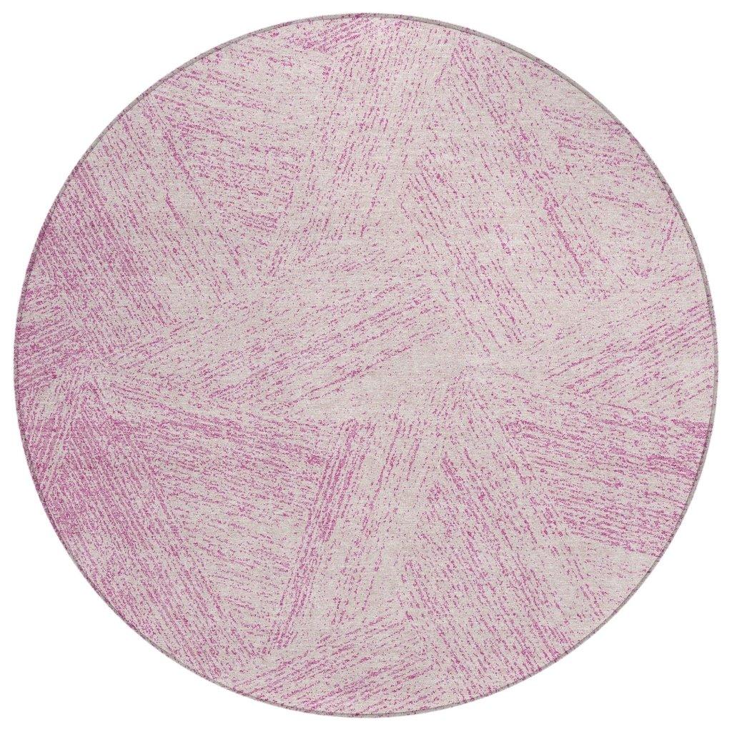 Terra Pink Washable Indoor-Outdoor Rug-Outdoor Rugs-LOOMLAN Rugs-8' x 8'-LOOMLAN