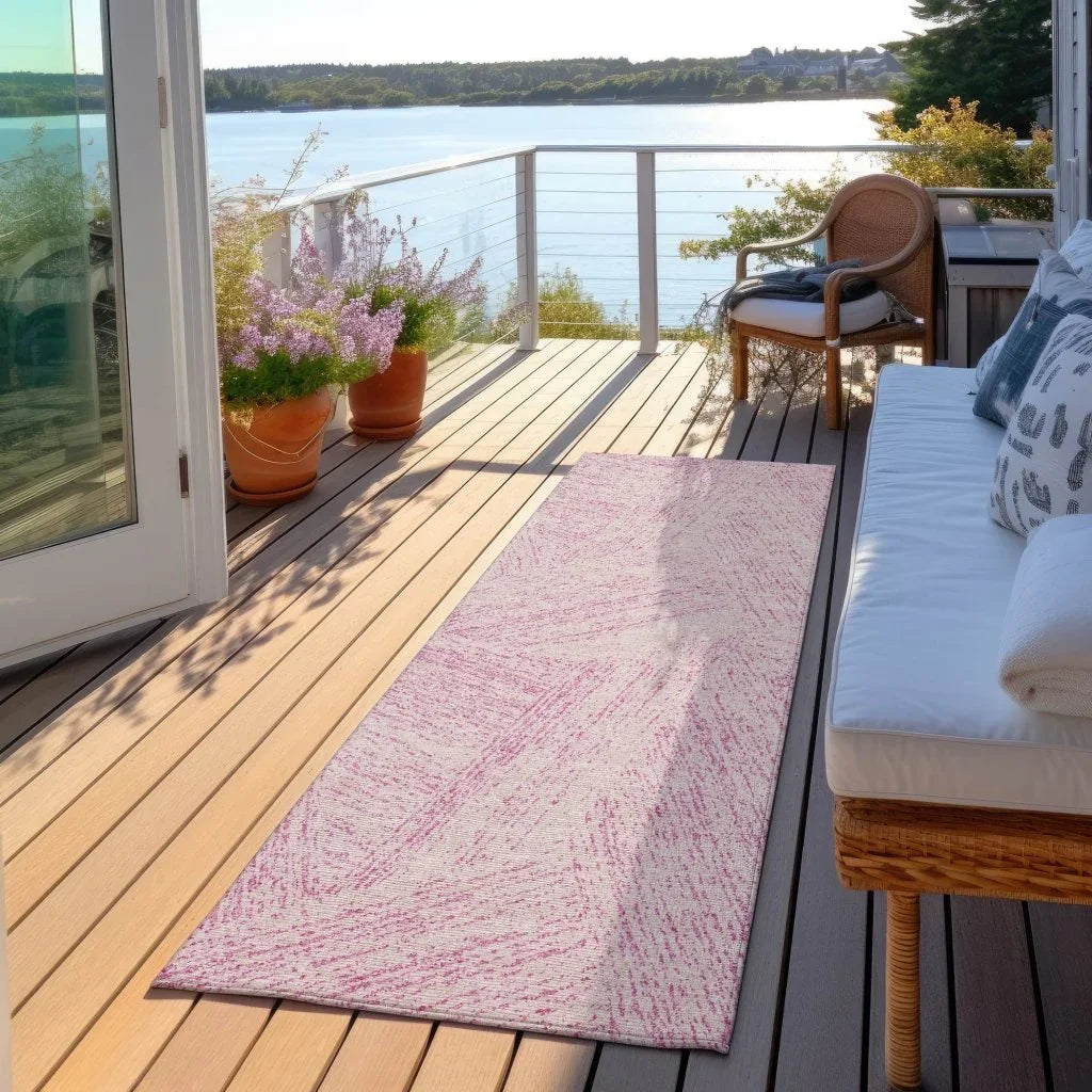 Terra Pink Washable Indoor-Outdoor Rug-Outdoor Rugs-LOOMLAN Rugs-LOOMLAN
