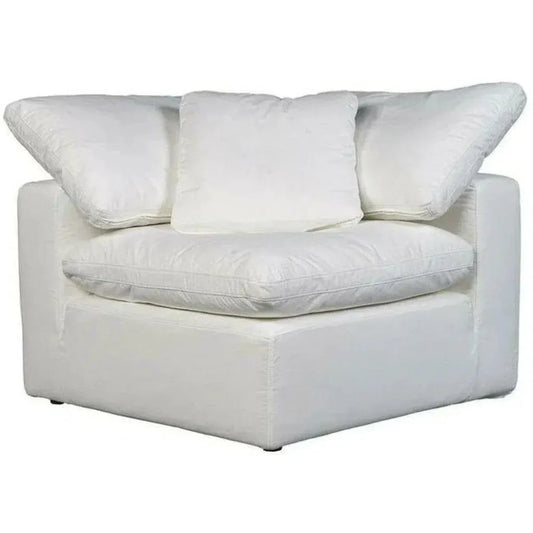 Terra White Stain Resistant Modular Corner Chair-Modular Components-Moe's Home-LOOMLAN