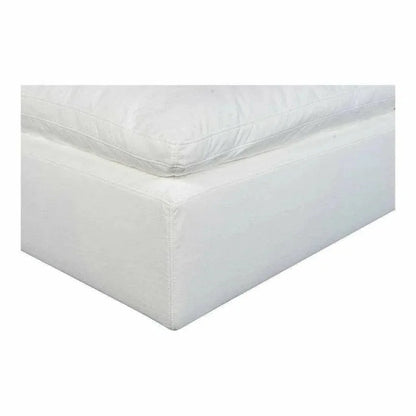 Terra White Stain Resistant Modular Ottoman-Modular Components-Moe's Home-LOOMLAN