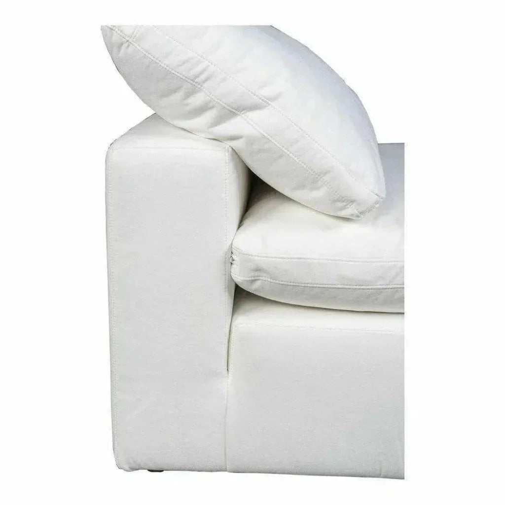 Terra White Stain Resistant Modular Slipper Chair-Modular Components-Moe's Home-LOOMLAN