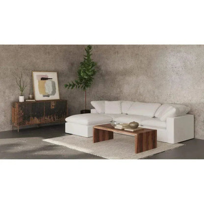 Terra White Stain Resistant Modular Slipper Chair-Modular Components-Moe's Home-LOOMLAN