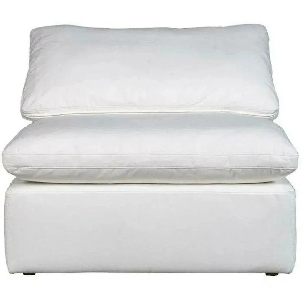 Terra White Stain Resistant Modular Slipper Chair-Modular Components-Moe's Home-LOOMLAN