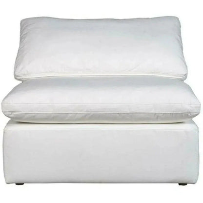 Terra White Stain Resistant Modular Slipper Chair-Modular Components-Moe's Home-LOOMLAN