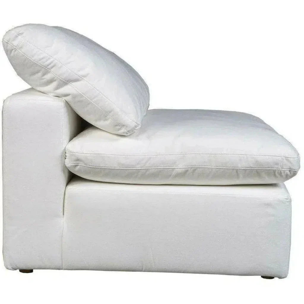 Terra White Stain Resistant Modular Slipper Chair-Modular Components-Moe's Home-LOOMLAN