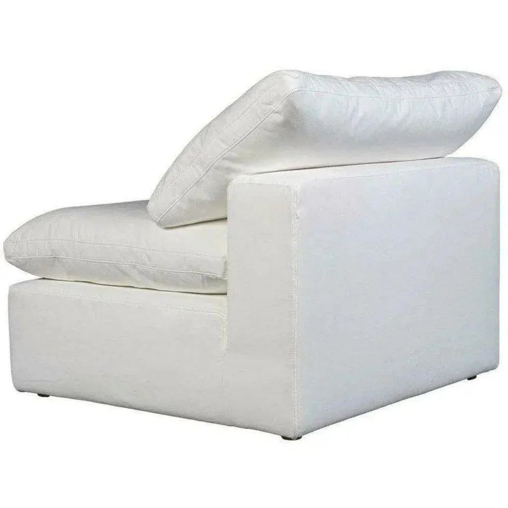 Terra White Stain Resistant Modular Slipper Chair-Modular Components-Moe's Home-LOOMLAN