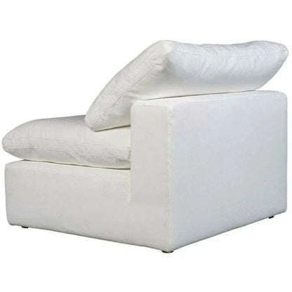 Terra White Stain Resistant Modular Slipper Chair-Modular Components-Moe's Home-LOOMLAN