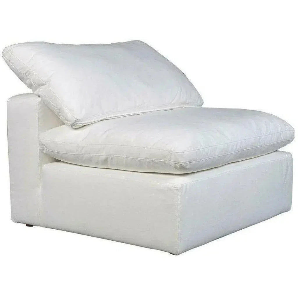 Terra White Stain Resistant Modular Slipper Chair-Modular Components-Moe's Home-LOOMLAN
