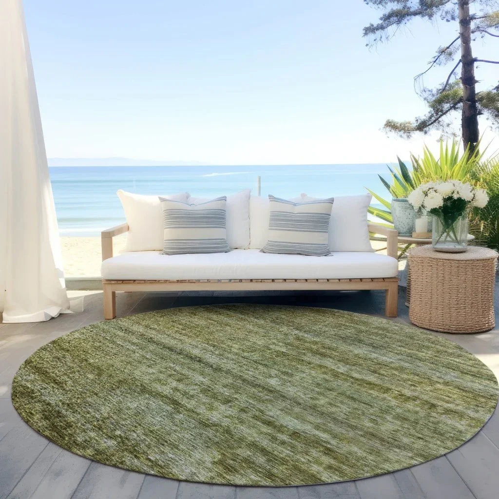 Terrae Green Washable Indoor - Outdoor Rug - LOOMLAN - LOOMLAN Rugs - Outdoor Rugs
