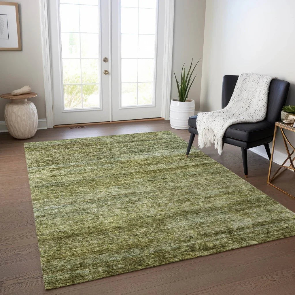 Terrae Green Washable Indoor - Outdoor Rug - LOOMLAN - LOOMLAN Rugs - Outdoor Rugs