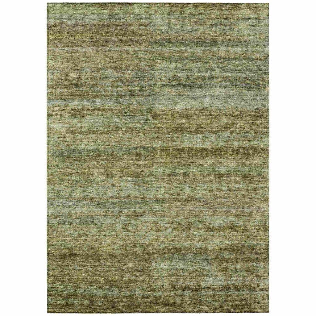 Terrae Green Washable Indoor - Outdoor Rug - LOOMLAN - LOOMLAN Rugs - Outdoor Rugs
