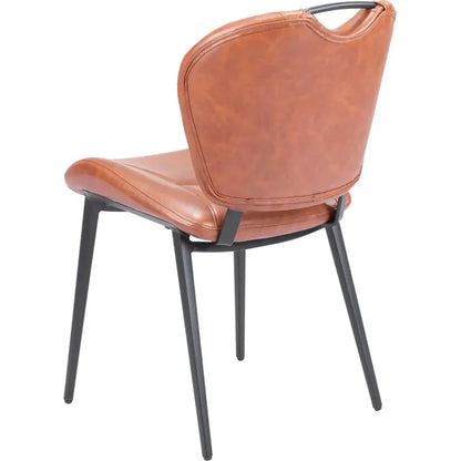 Terrence Dining Chair Vintage Brown - LOOMLAN - Zuo Modern - Dining Chairs