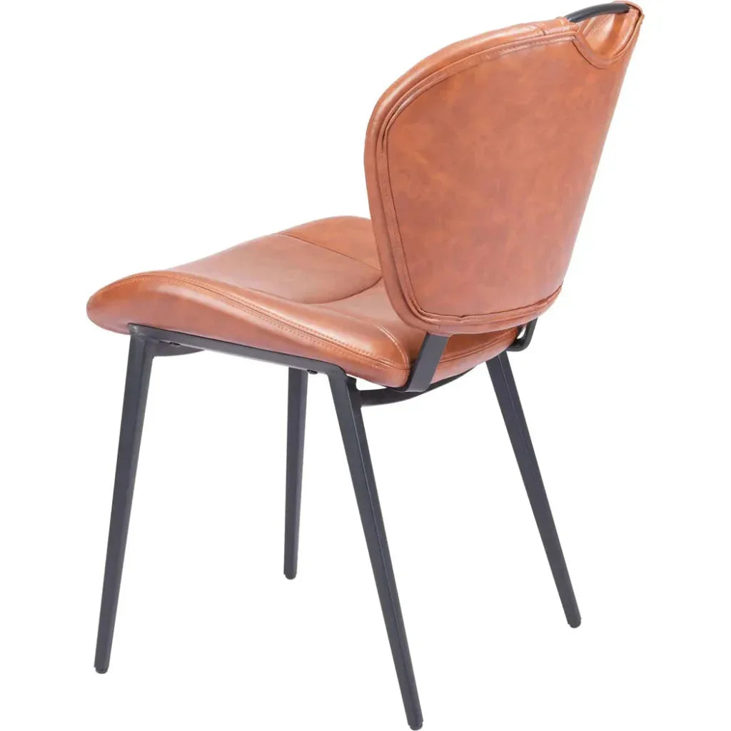 Terrence Dining Chair Vintage Brown - LOOMLAN - Zuo Modern - Dining Chairs