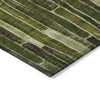 Terrona Green Washable Indoor - Outdoor Rug - LOOMLAN - LOOMLAN Rugs - Outdoor Rugs