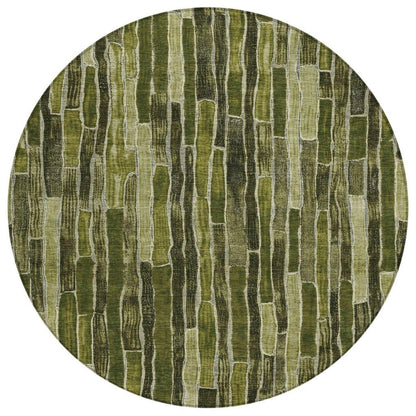 Terrona Green Washable Indoor - Outdoor Rug - LOOMLAN - LOOMLAN Rugs - Outdoor Rugs