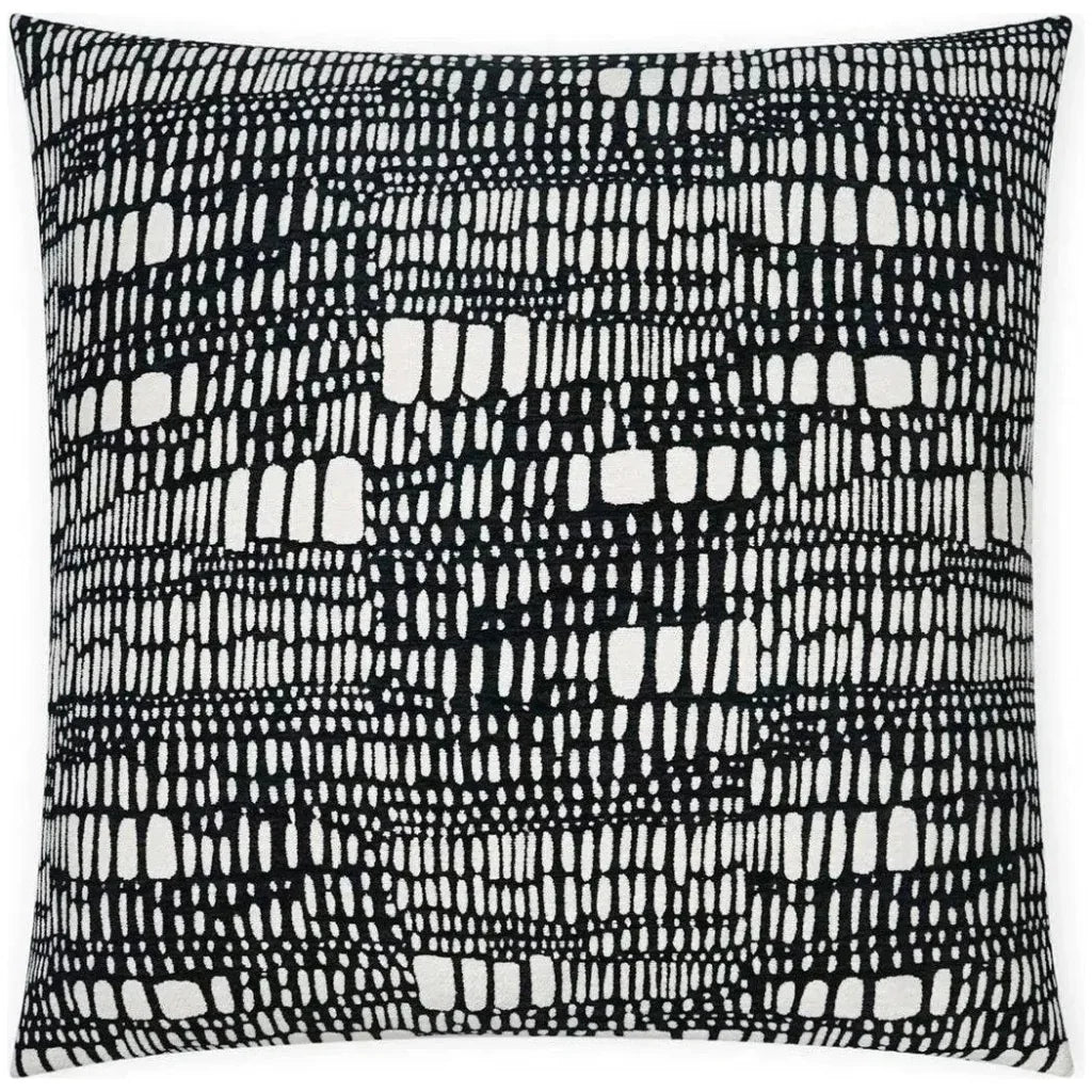 Tesota Domino Abstract Black Large Throw Pillow Insert - LOOMLAN - D.V. Kap - Throw Pillows