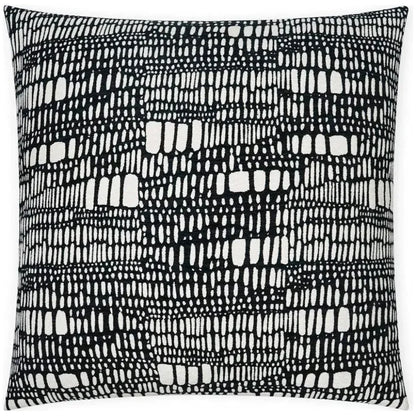 Tesota Domino Abstract Black Large Throw Pillow Insert - LOOMLAN - D.V. Kap - Throw Pillows