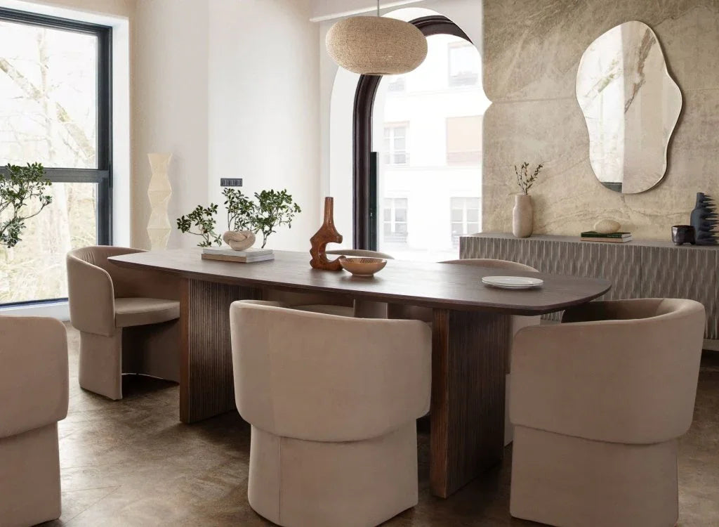 Tess Performance Velvet Modern Dining Chair - LOOMLAN - Diamond Sofa - Dining Chairs