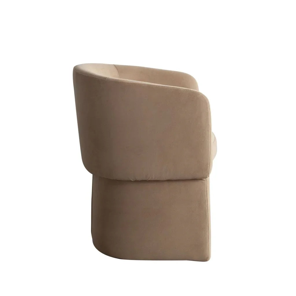 Tess Performance Velvet Modern Dining Chair - LOOMLAN - Diamond Sofa - Dining Chairs