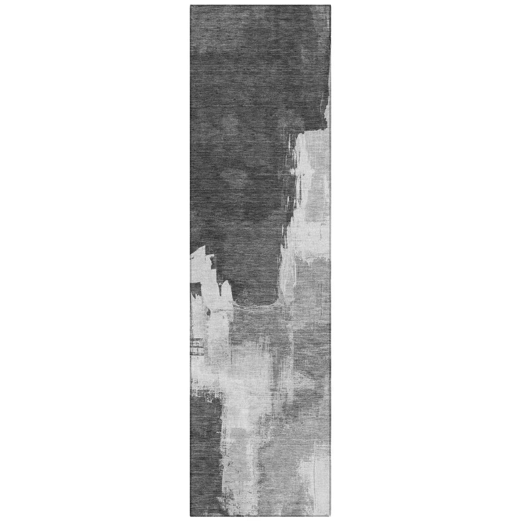 Tethira Gray Washable Indoor - Outdoor Rug - LOOMLAN - LOOMLAN Rugs - Outdoor Rugs