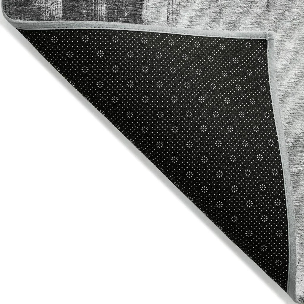 Tethira Gray Washable Indoor - Outdoor Rug - LOOMLAN - LOOMLAN Rugs - Outdoor Rugs