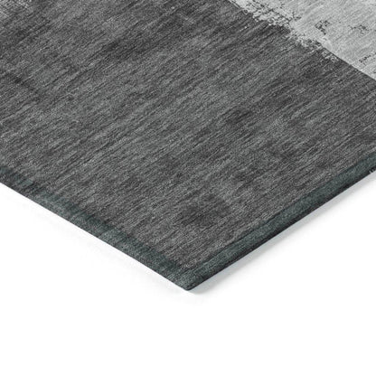 Tethira Gray Washable Indoor - Outdoor Rug - LOOMLAN - LOOMLAN Rugs - Outdoor Rugs