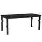 Tetris Rectangular Black Dining Table-Dining Tables-Noir-LOOMLAN