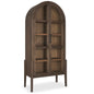 Teva Two Toned Wood Arched Bookcase
