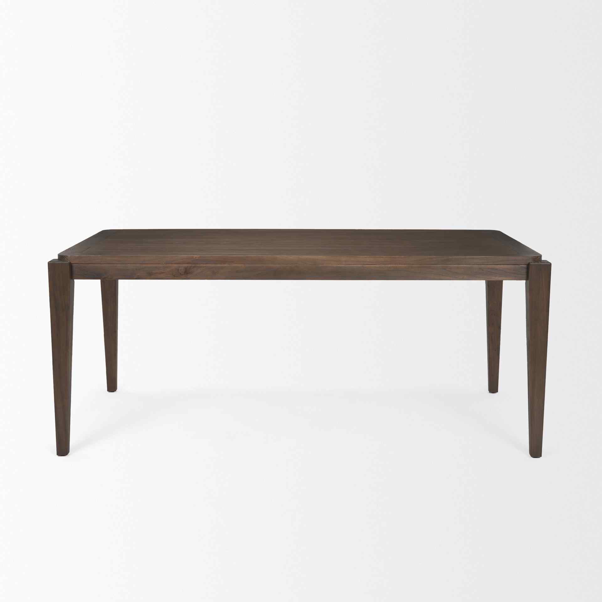 Teva Wood Rectangular Dining Table-Dining Tables-Mercana-LOOMLAN