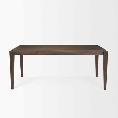Teva Wood Rectangular Dining Table-Dining Tables-Mercana-LOOMLAN