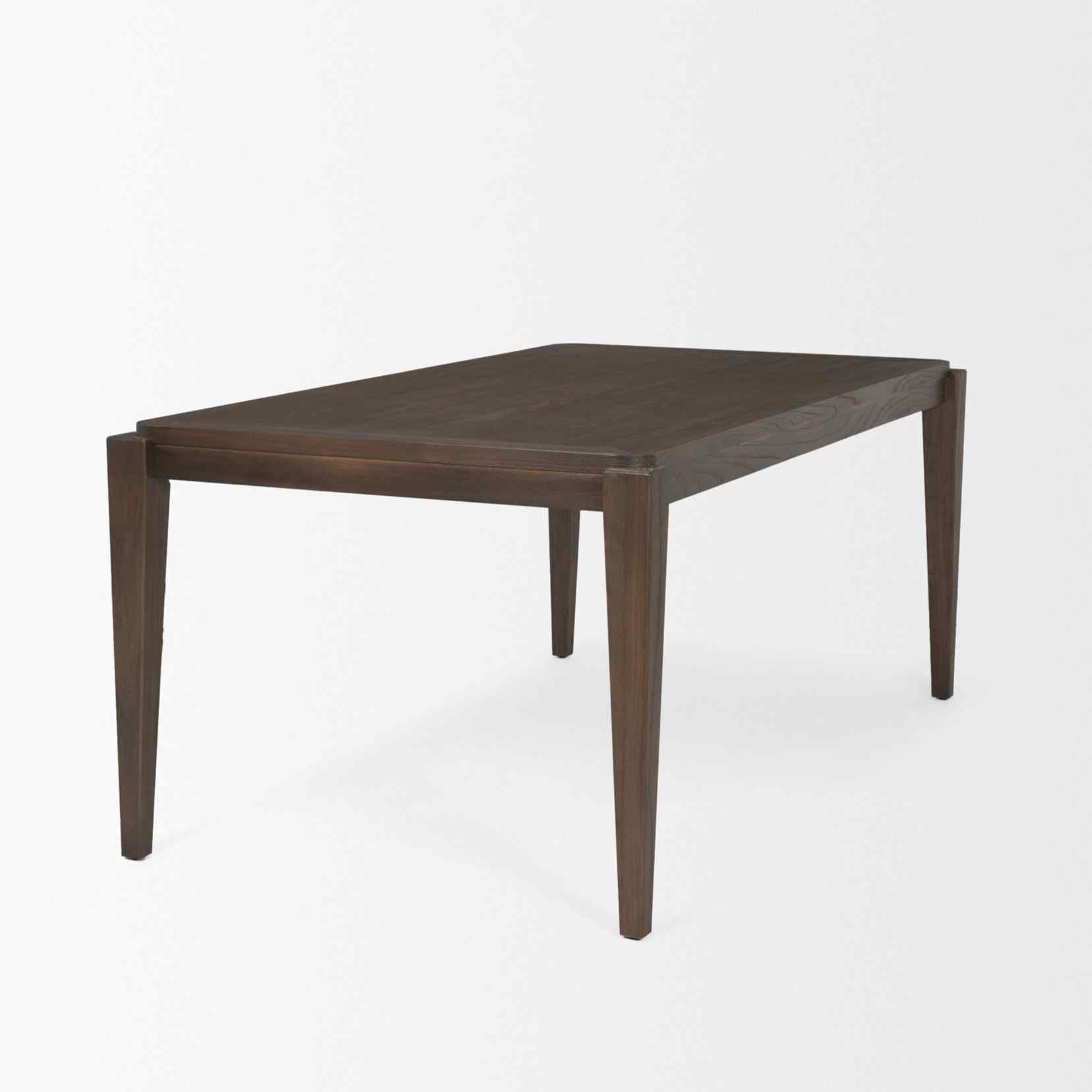 Teva Wood Rectangular Dining Table-Dining Tables-Mercana-LOOMLAN