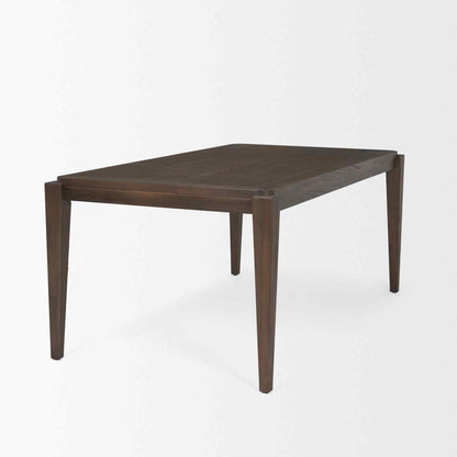 Teva Wood Rectangular Dining Table-Dining Tables-Mercana-LOOMLAN