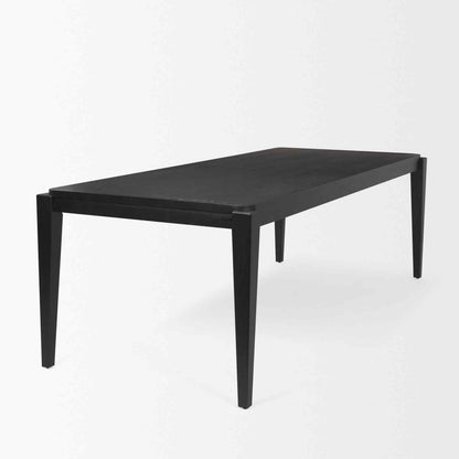 Teva Wooden Black Dining Table-Dining Tables-Mercana-LOOMLAN