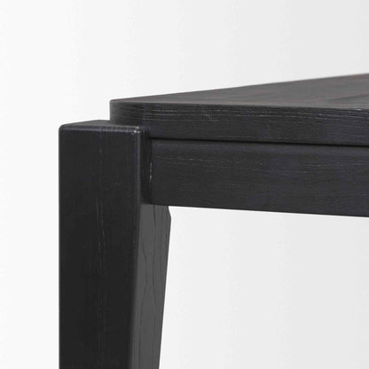 Teva Wooden Black Dining Table-Dining Tables-Mercana-LOOMLAN
