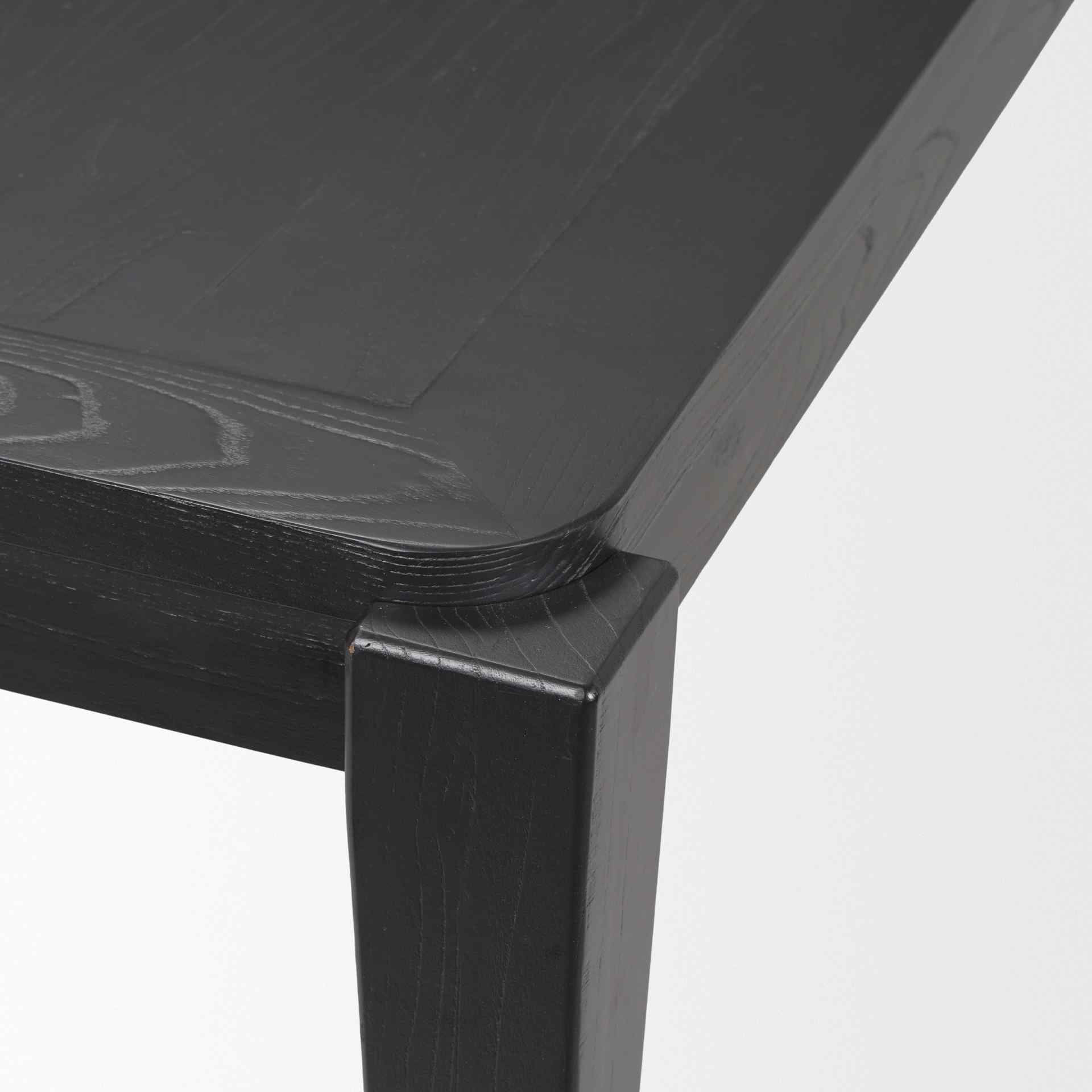 Teva Wooden Black Dining Table-Dining Tables-Mercana-LOOMLAN