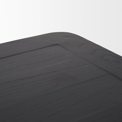 Teva Wooden Black Dining Table-Dining Tables-Mercana-LOOMLAN