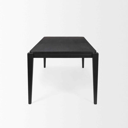 Teva Wooden Black Dining Table-Dining Tables-Mercana-LOOMLAN