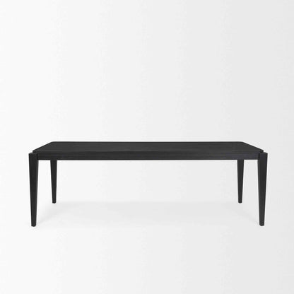 Teva Wooden Black Dining Table-Dining Tables-Mercana-LOOMLAN