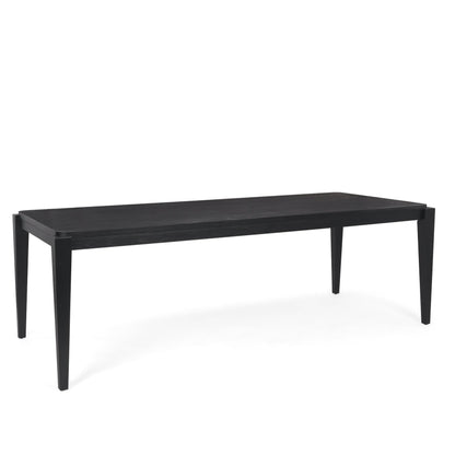 Teva Wooden Black Dining Table-Dining Tables-Mercana-LOOMLAN