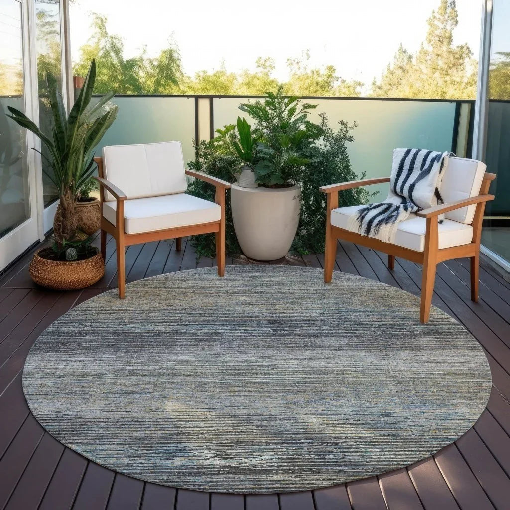 Teya Gray Washable Indoor - Outdoor Rug - LOOMLAN - LOOMLAN Rugs - Outdoor Rugs