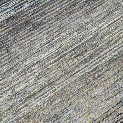 Teya Gray Washable Indoor - Outdoor Rug - LOOMLAN - LOOMLAN Rugs - Outdoor Rugs