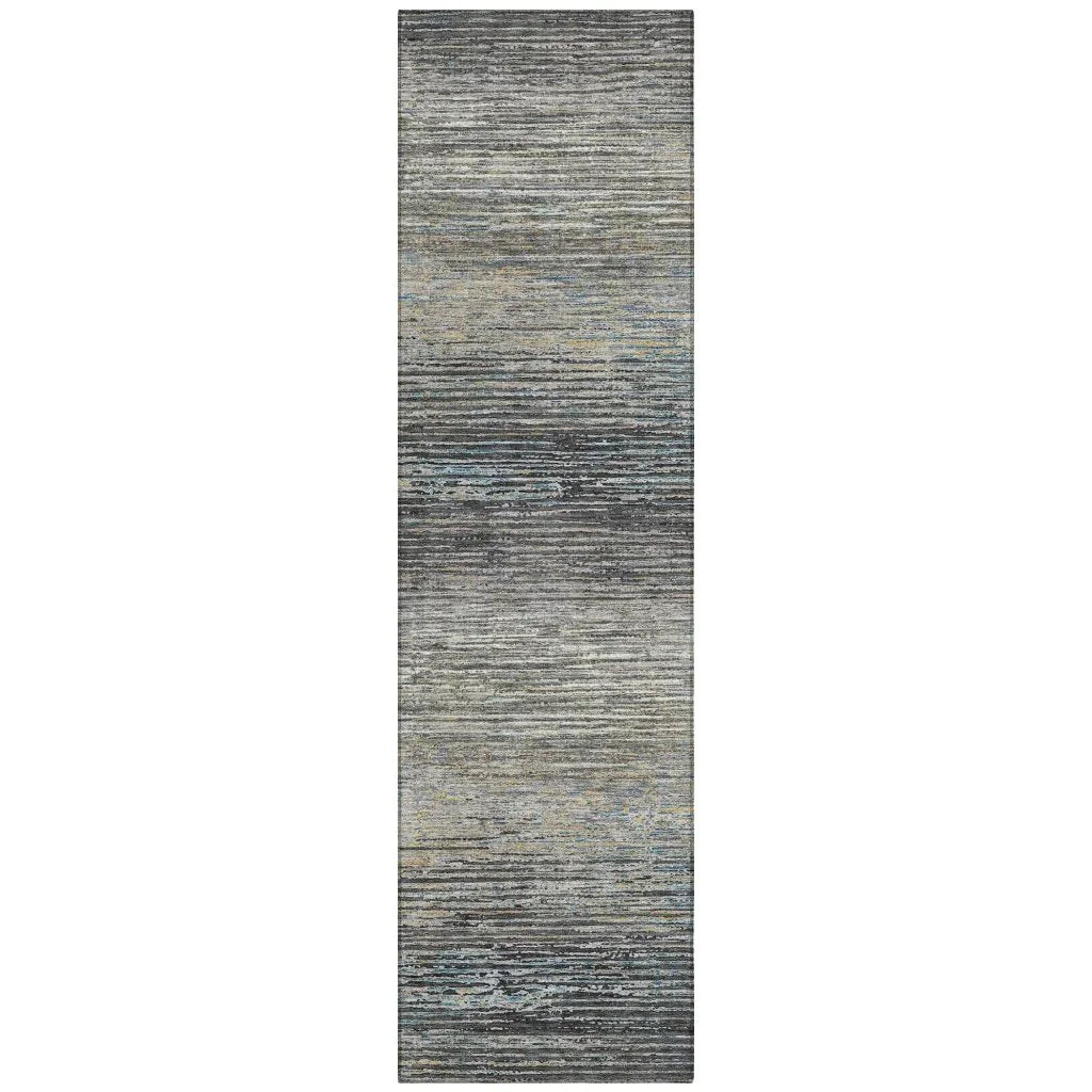 Teya Gray Washable Indoor - Outdoor Rug - LOOMLAN - LOOMLAN Rugs - Outdoor Rugs