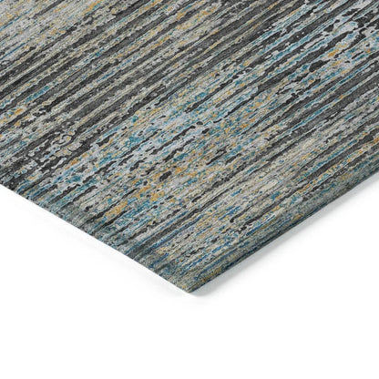 Teya Gray Washable Indoor - Outdoor Rug - LOOMLAN - LOOMLAN Rugs - Outdoor Rugs